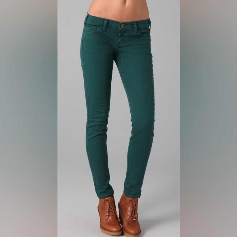 Current/Elliott Green Skinny Jeans